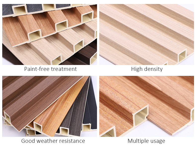 Paint free treatment wpc wall panel